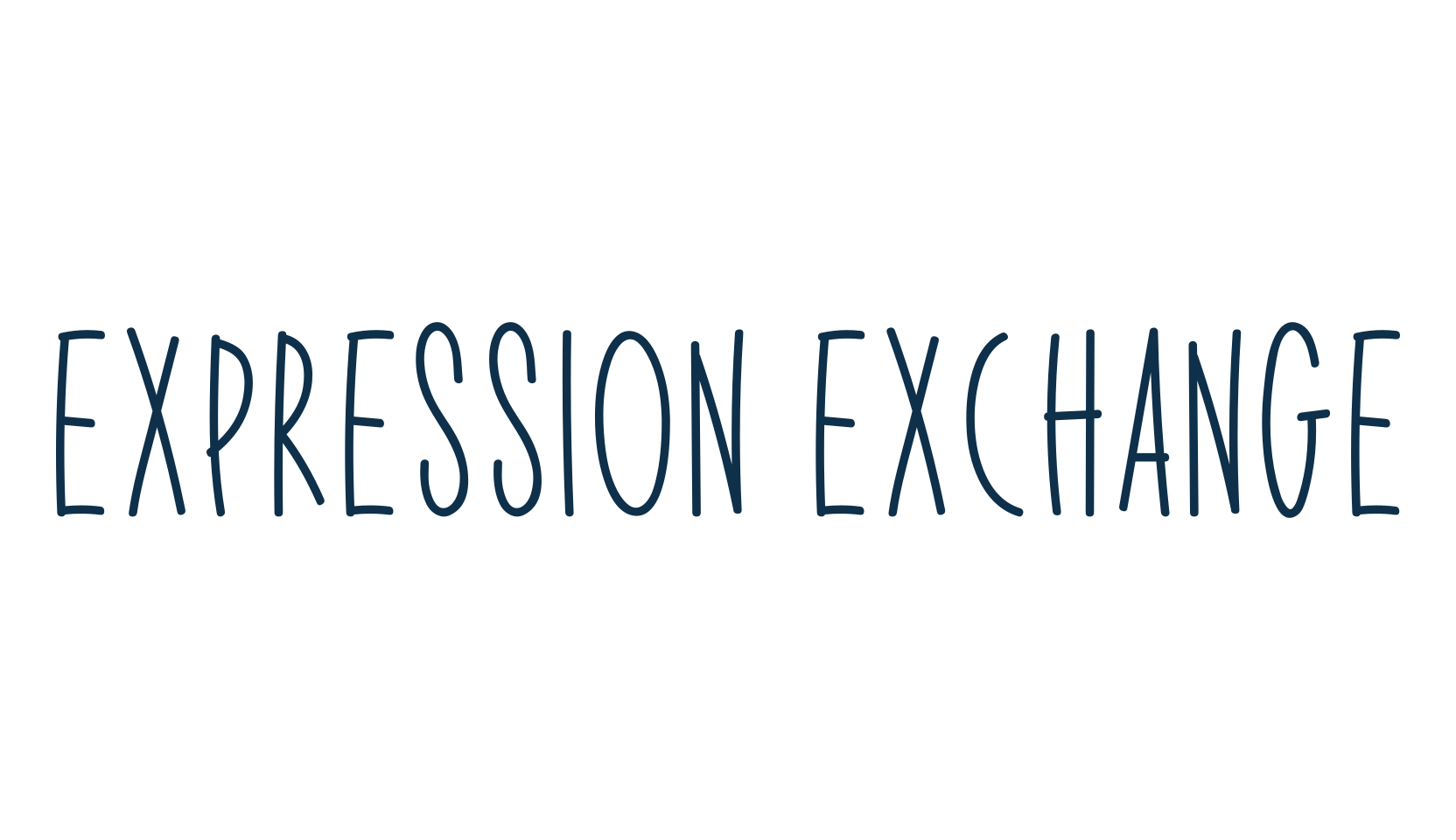 Expression Exchange, script handwritten fancy decorative calligraphy font preview