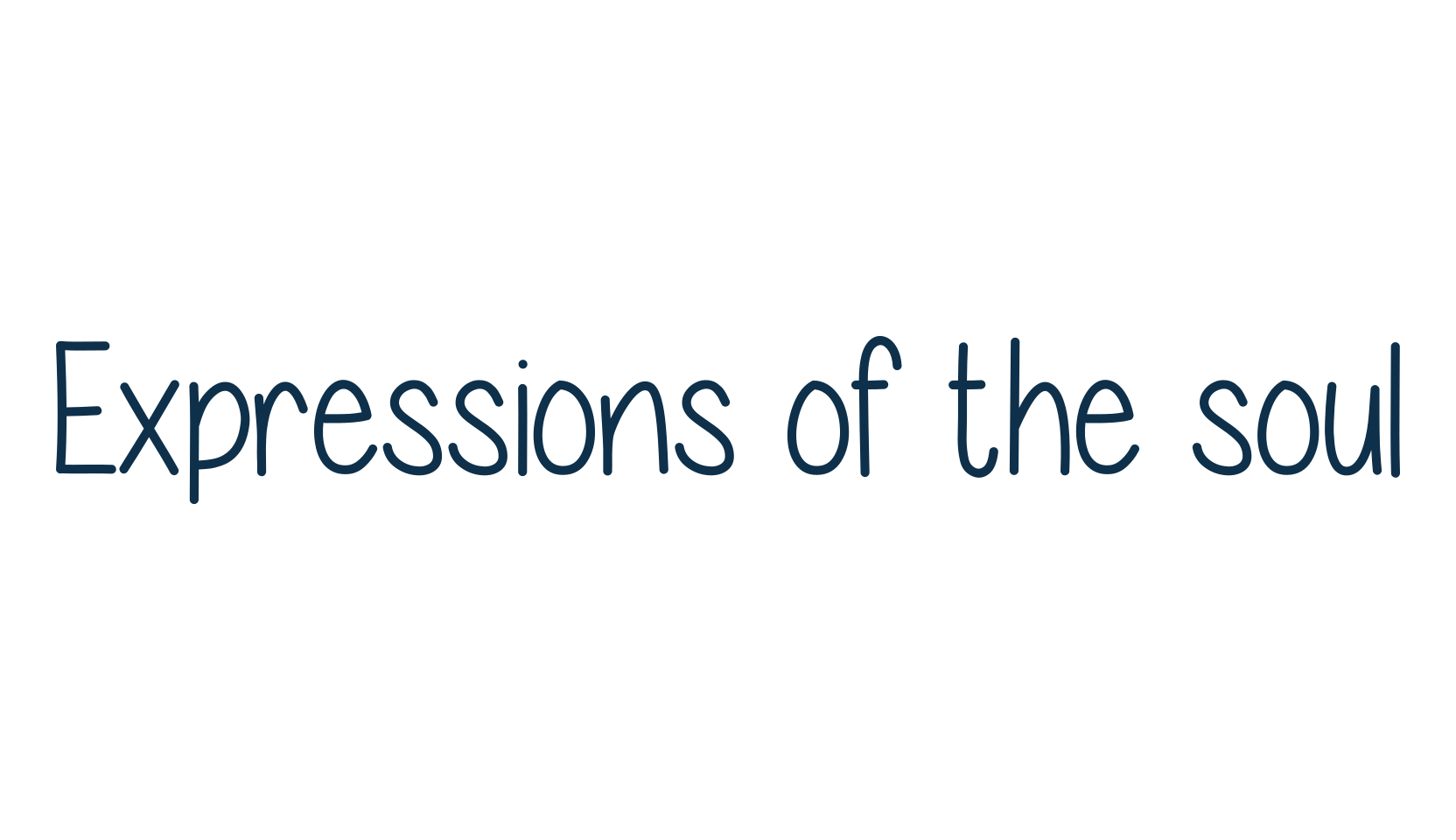 Expressions of the soul, script handwritten fancy decorative calligraphy font preview