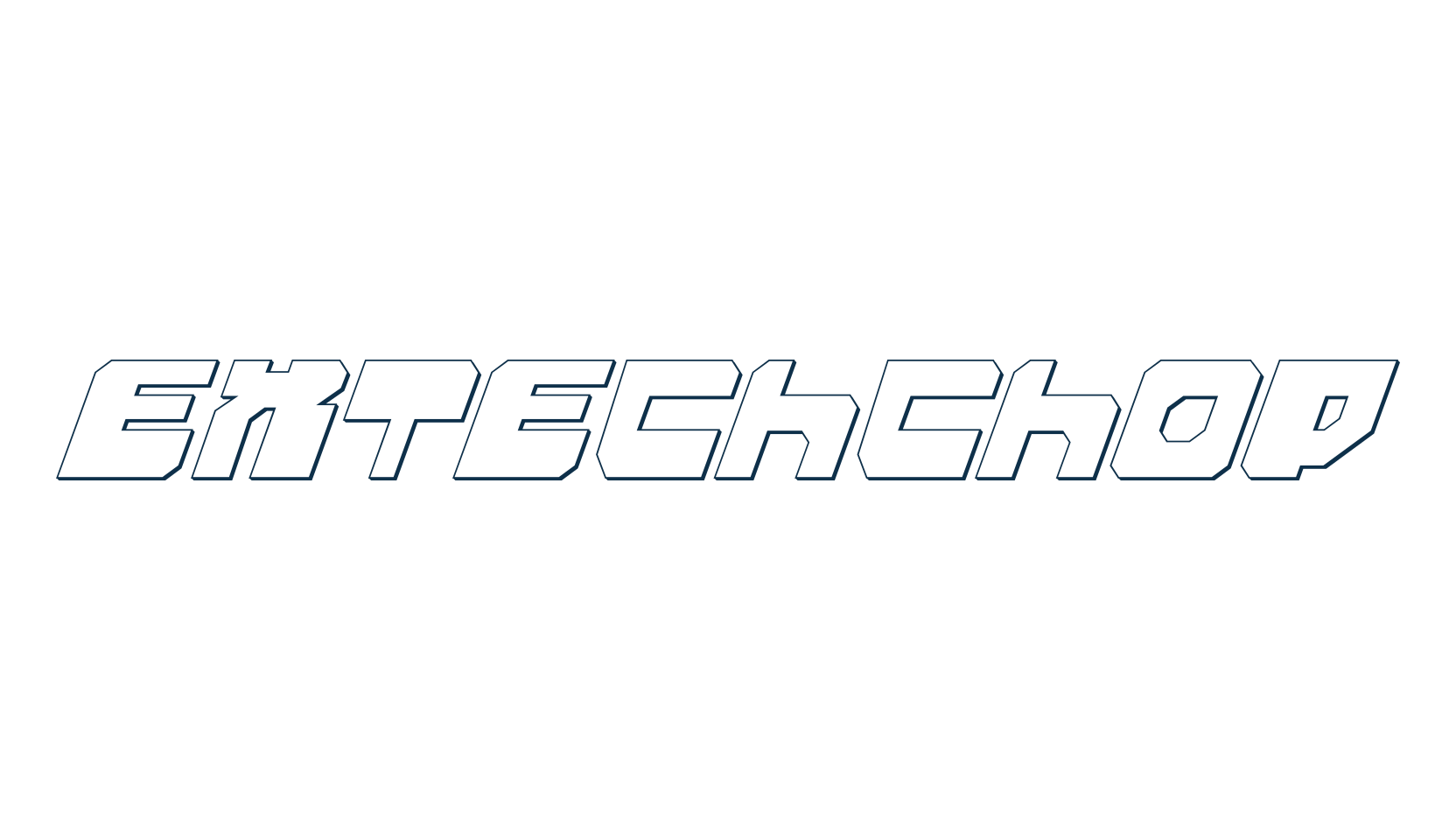 Extechchop, various font preview