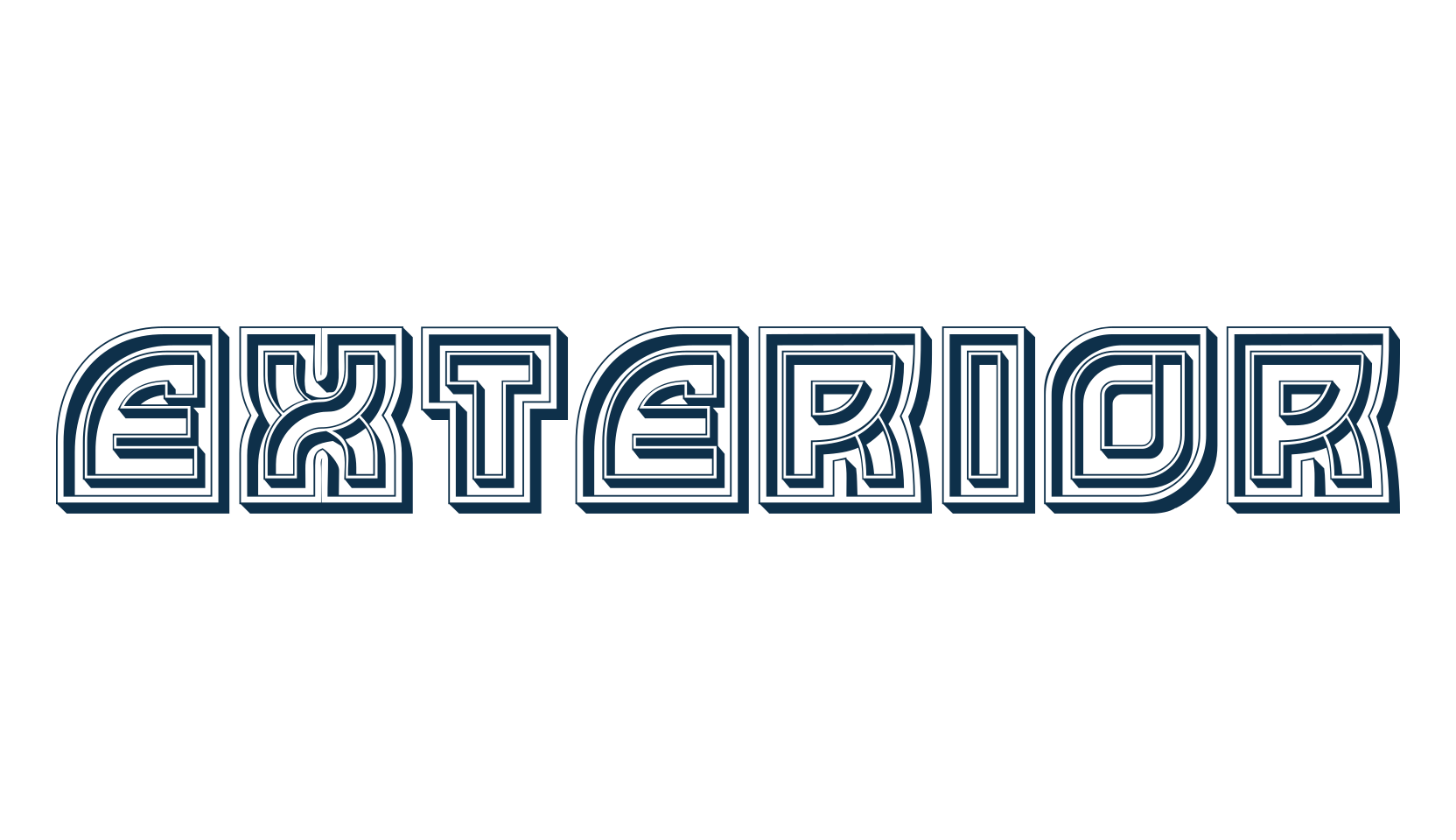 Exterior, various font preview