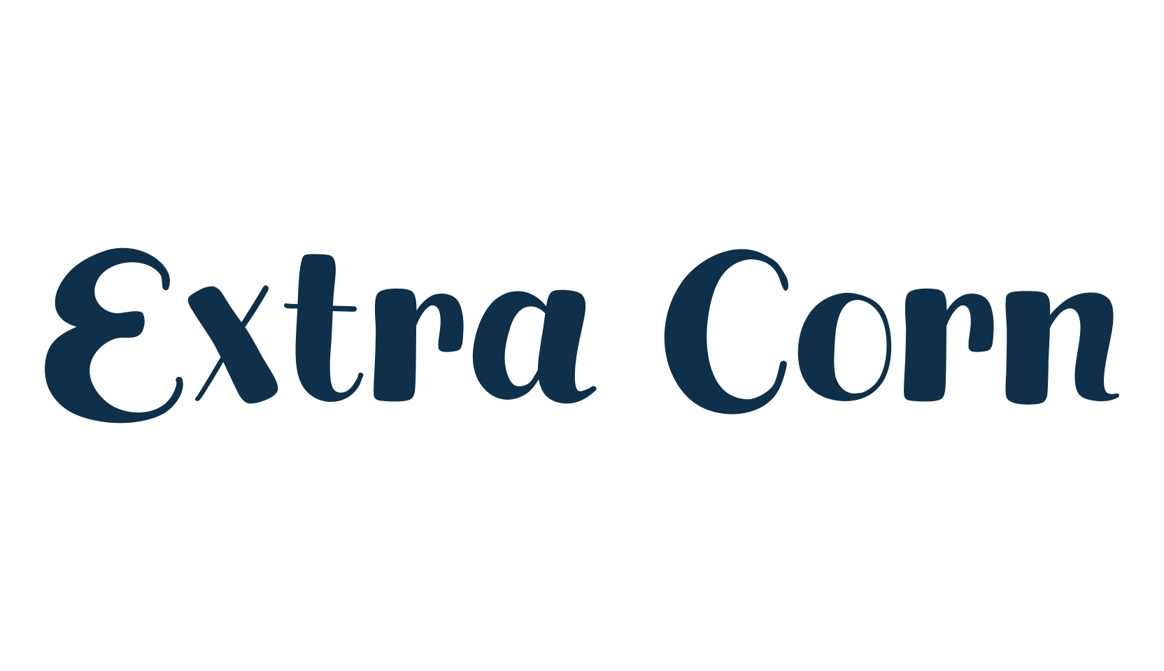 Extra Corn, fancy cartoon decorative font preview