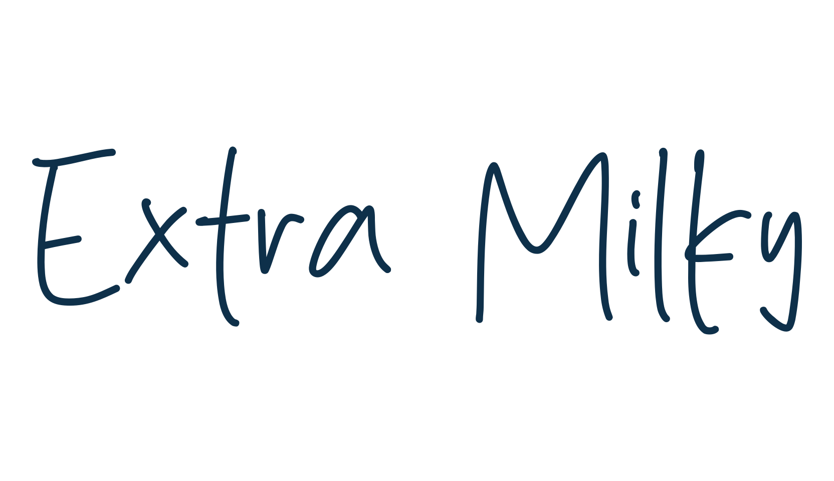 Extra Milky, script handwritten fancy decorative calligraphy font preview
