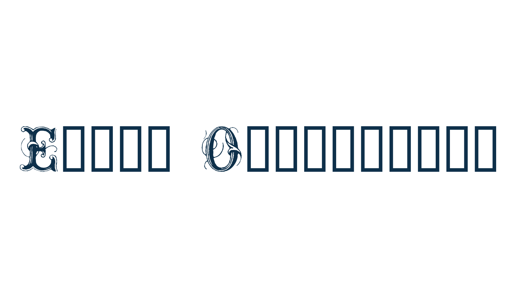 Extra Ornamental, fancy retro decorative font preview