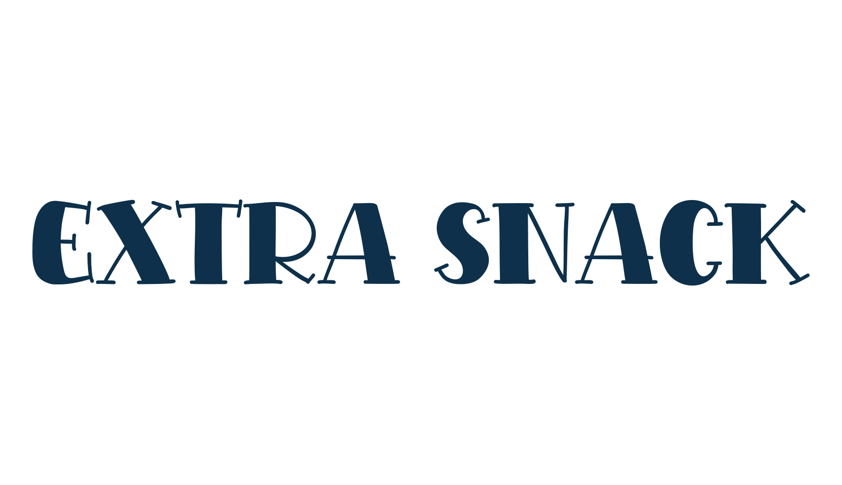 Extra Snack, cartoon font preview