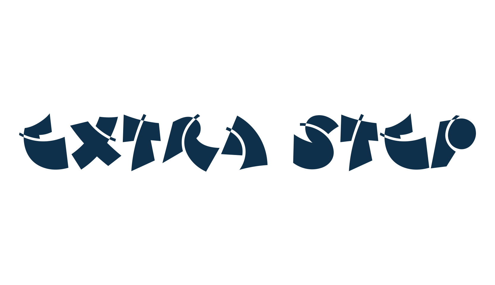 Extra Step, groovy font preview