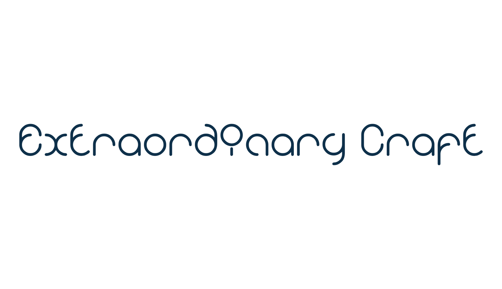 Extraordinary Craft, fancy various techno sci-fi font preview