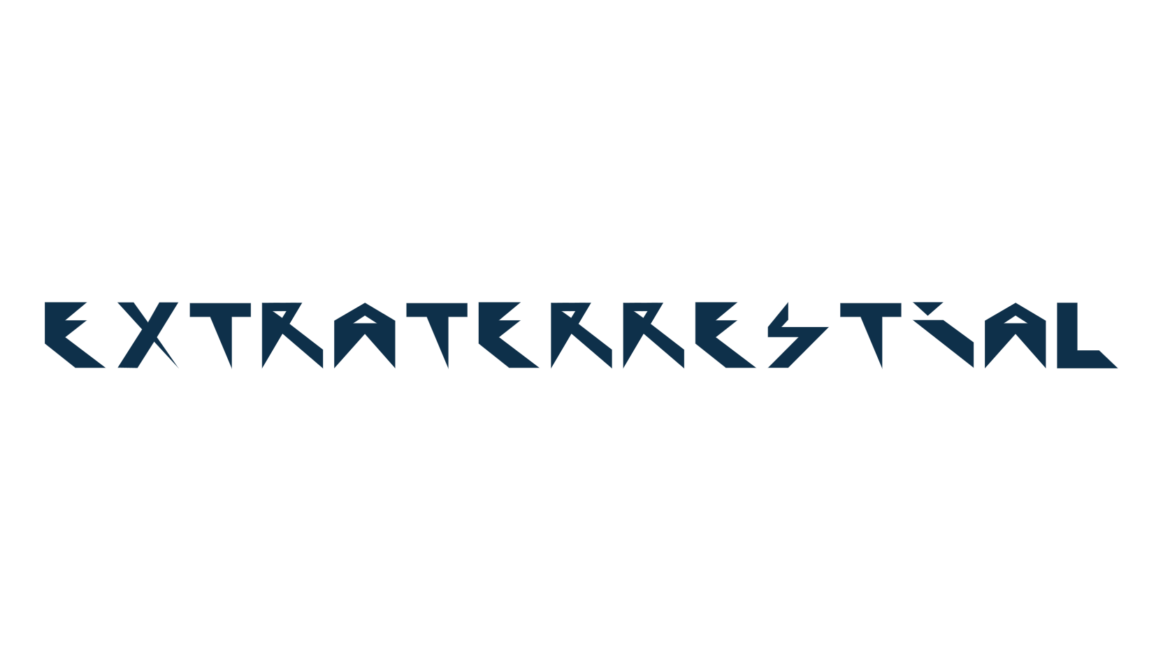 Extraterrestial, sci-fi font preview