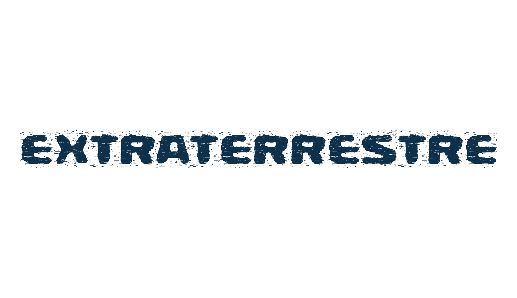 Extraterrestre, eroded font preview