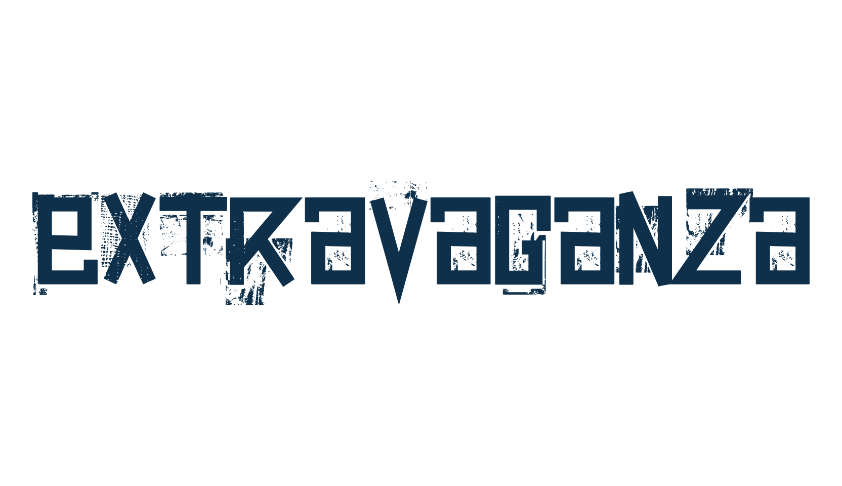 Extravaganza, fancy destroy decorative font preview