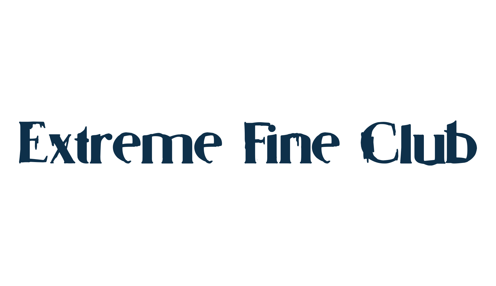 Extreme Fine Club, destroy font preview