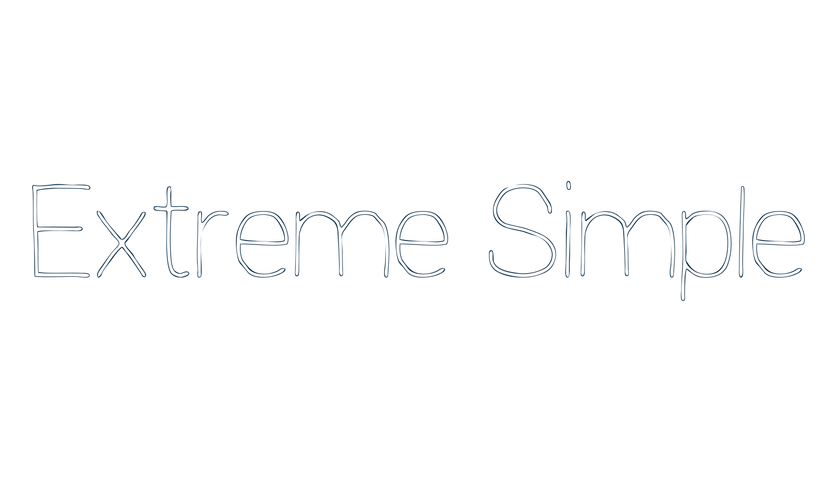 Extreme Simple, fancy various decorative font preview