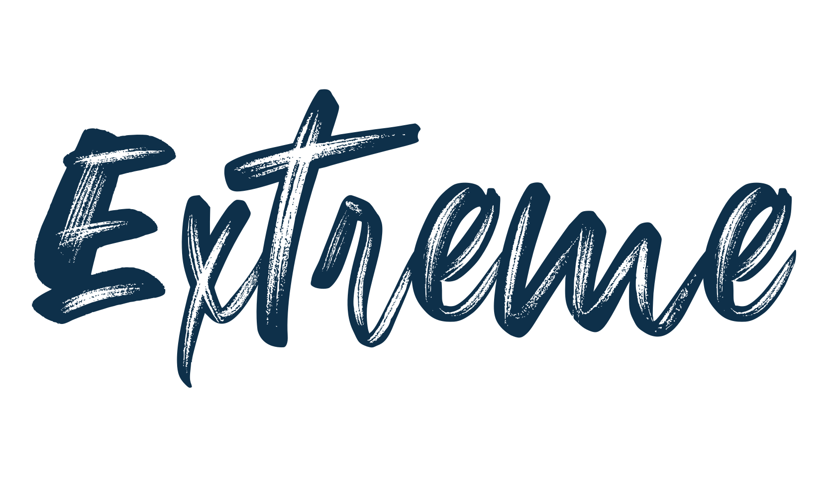 Extreme (extreme), brush font preview