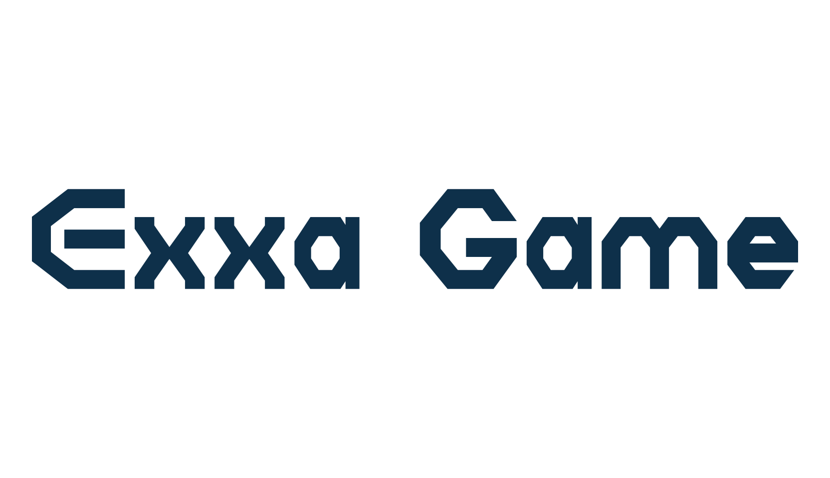 Exxa Game, fancy various techno sci-fi font preview