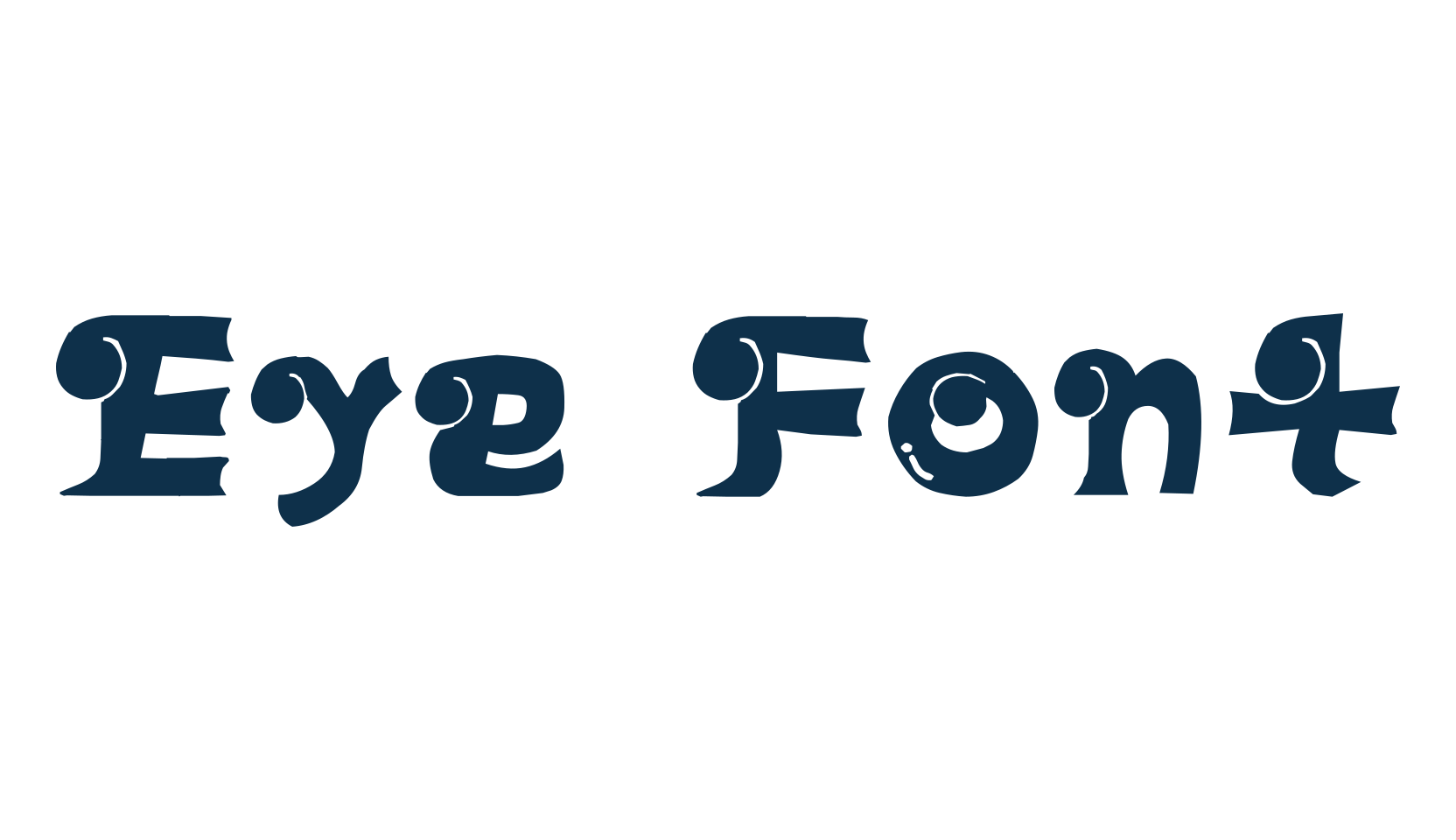 Eye Font, various font preview