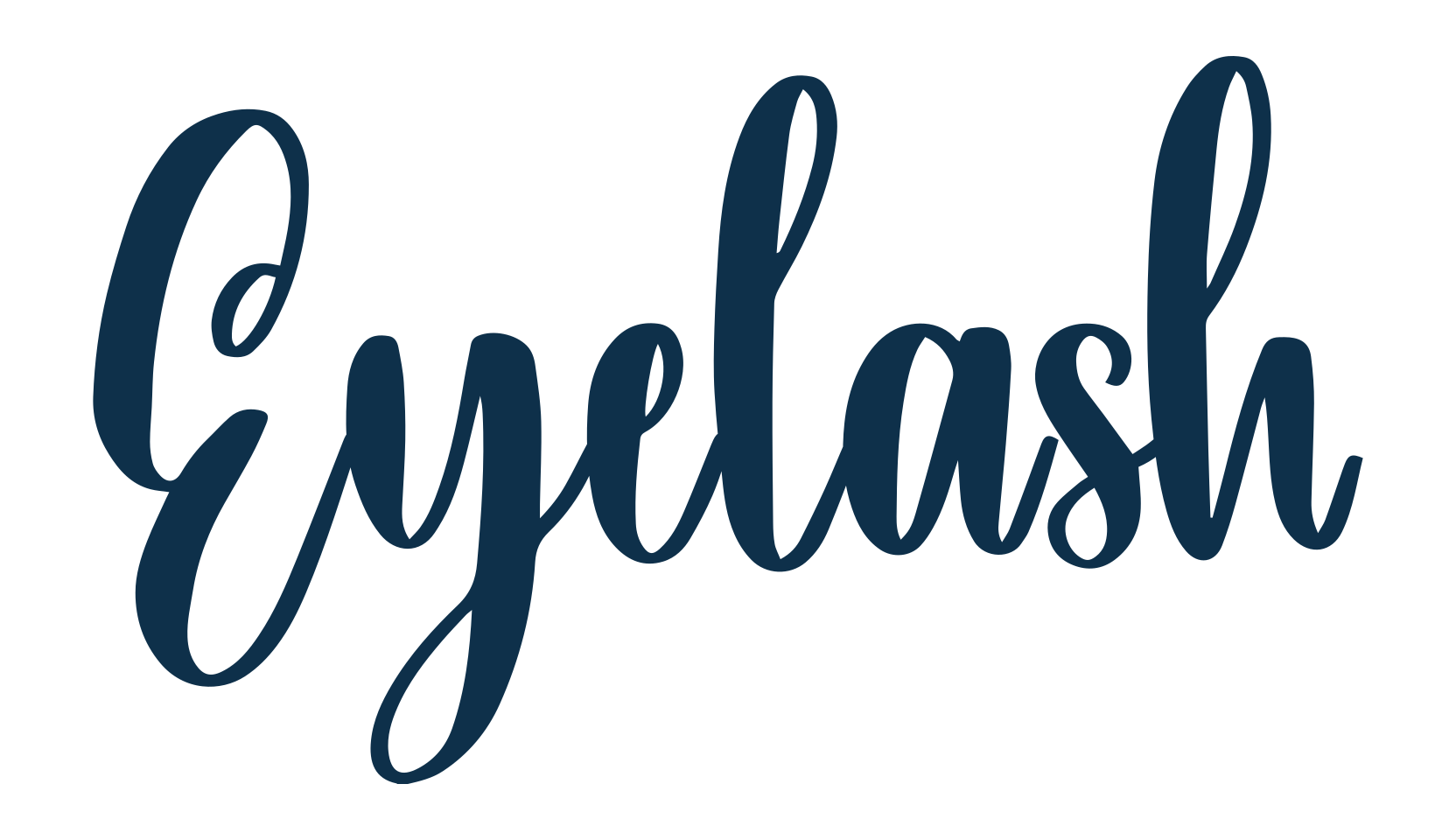 Eyelash, script handwritten fancy decorative calligraphy font preview