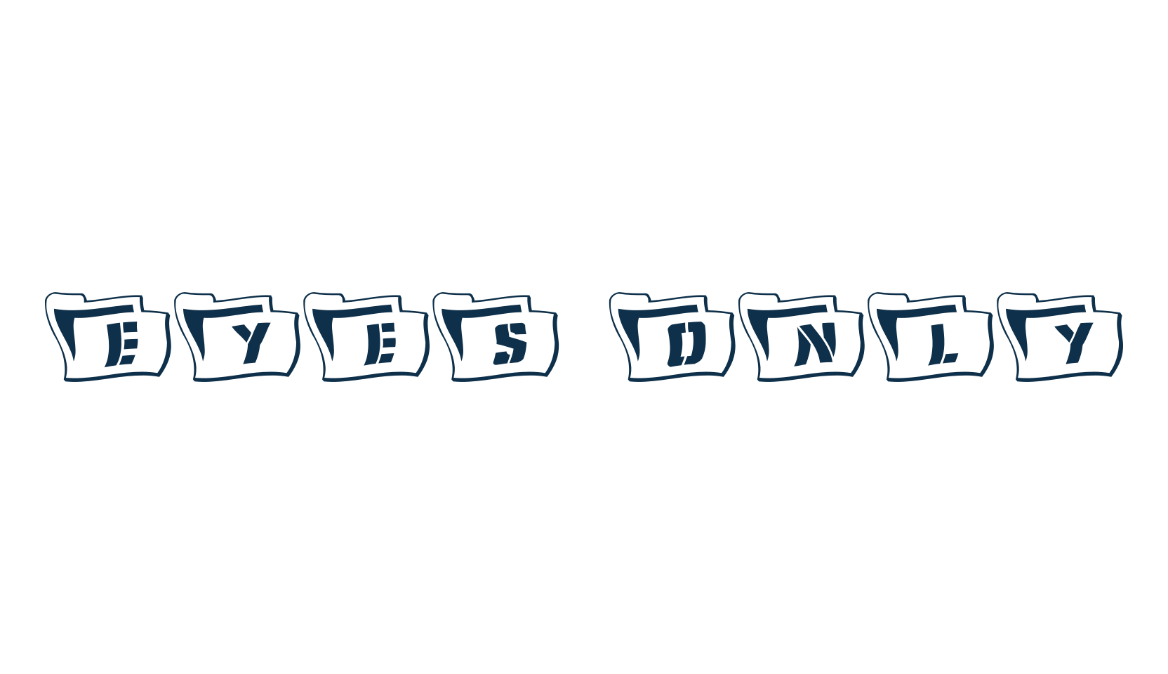 Eyes Only, fancy stencil, army decorative font preview