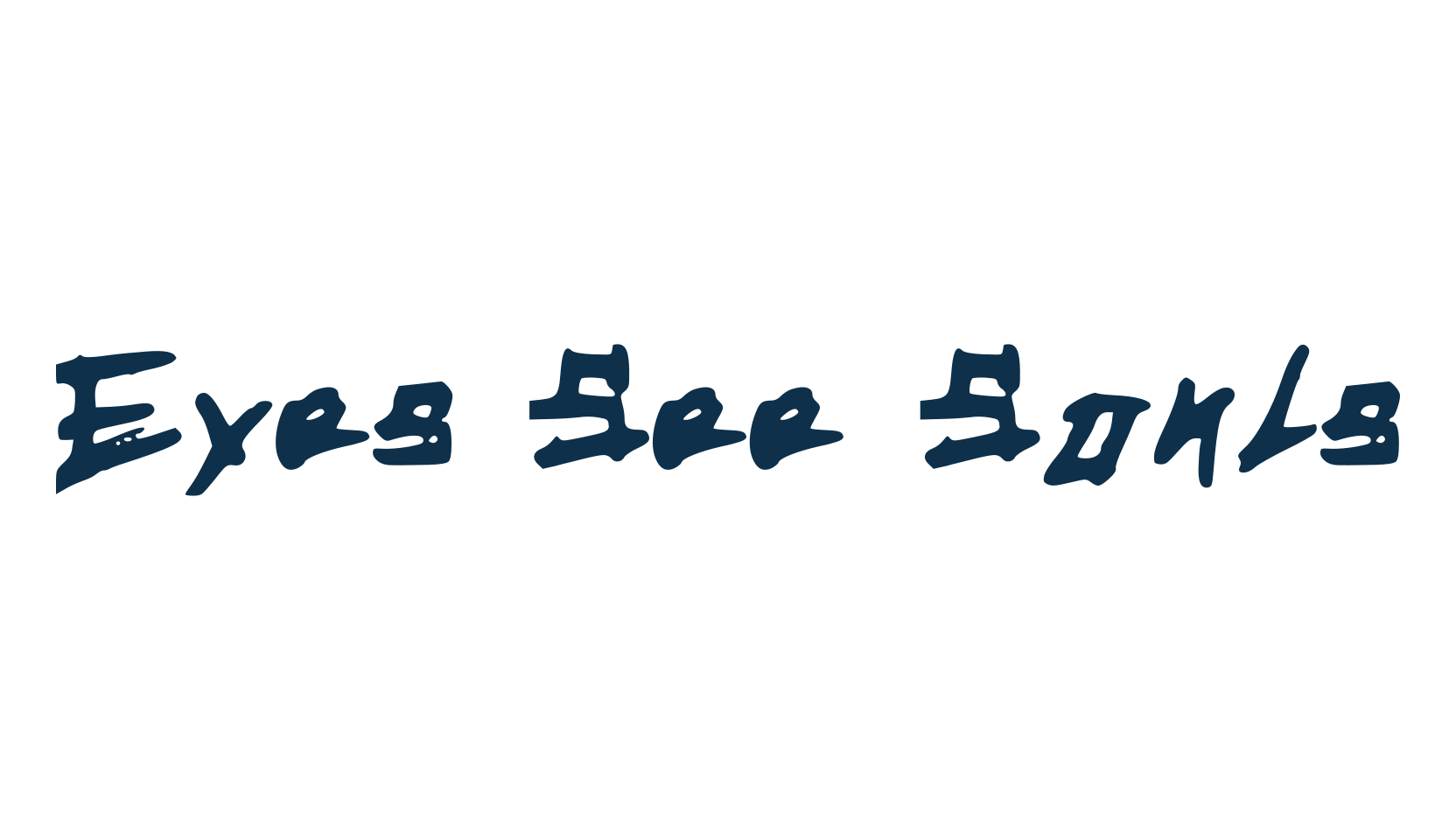 Eyes See Souls, trash font preview