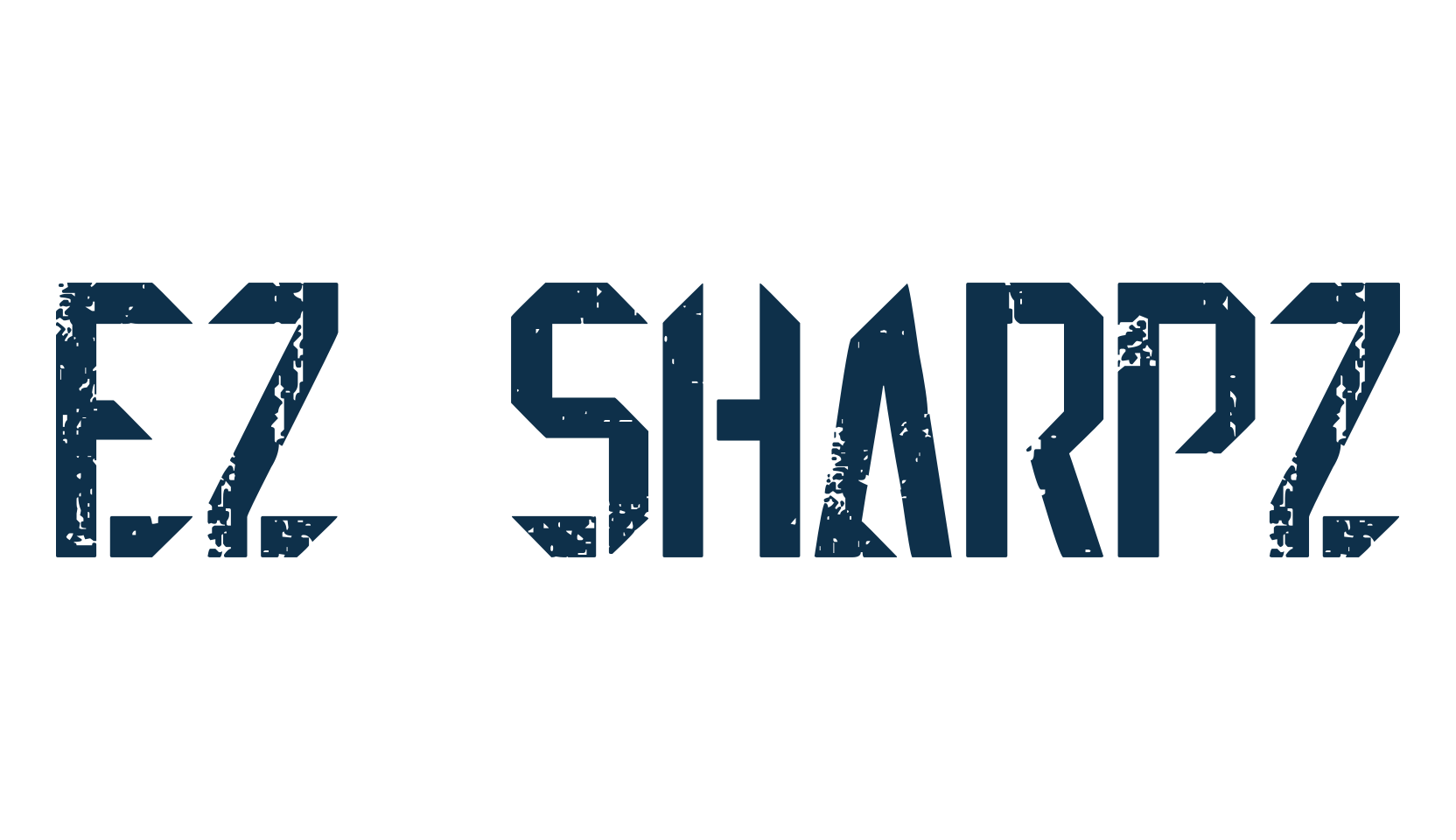EZ Sharpz, fancy eroded decorative font preview