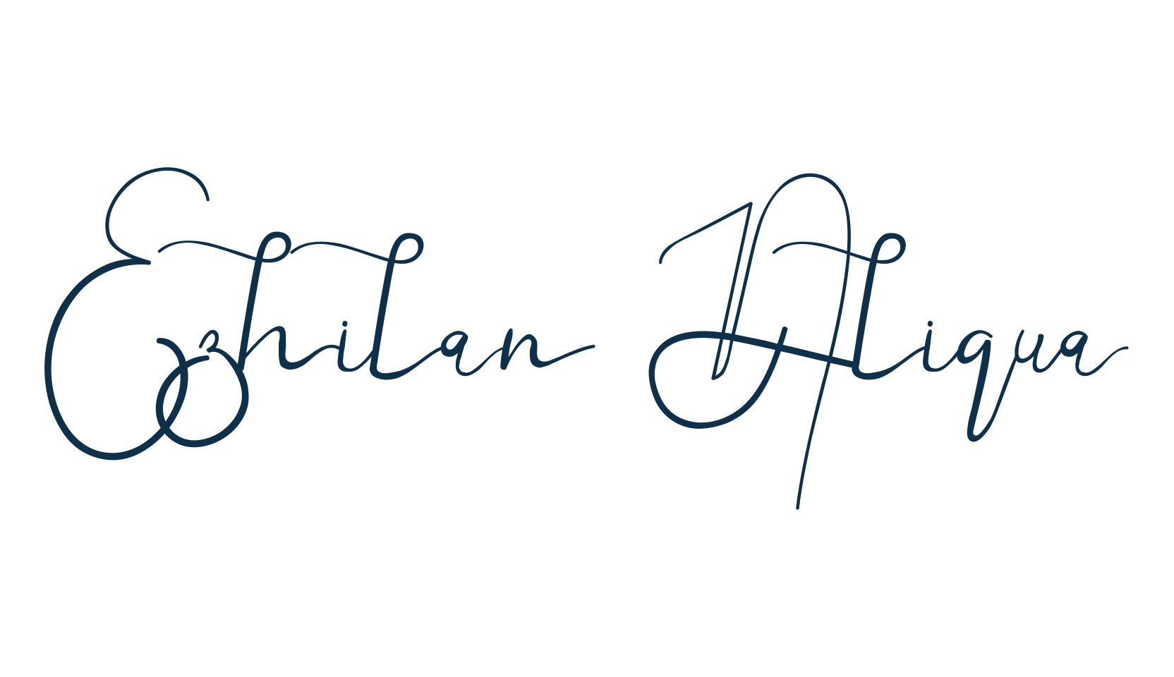 Ezhilan Aliqua, calligraphy font preview