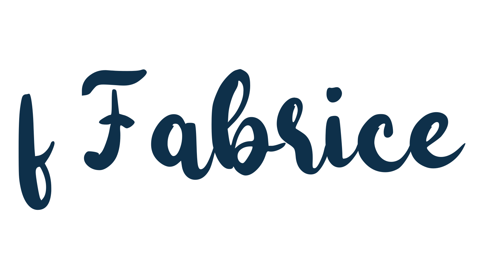 f Fabrice, script brush fancy decorative calligraphy font preview