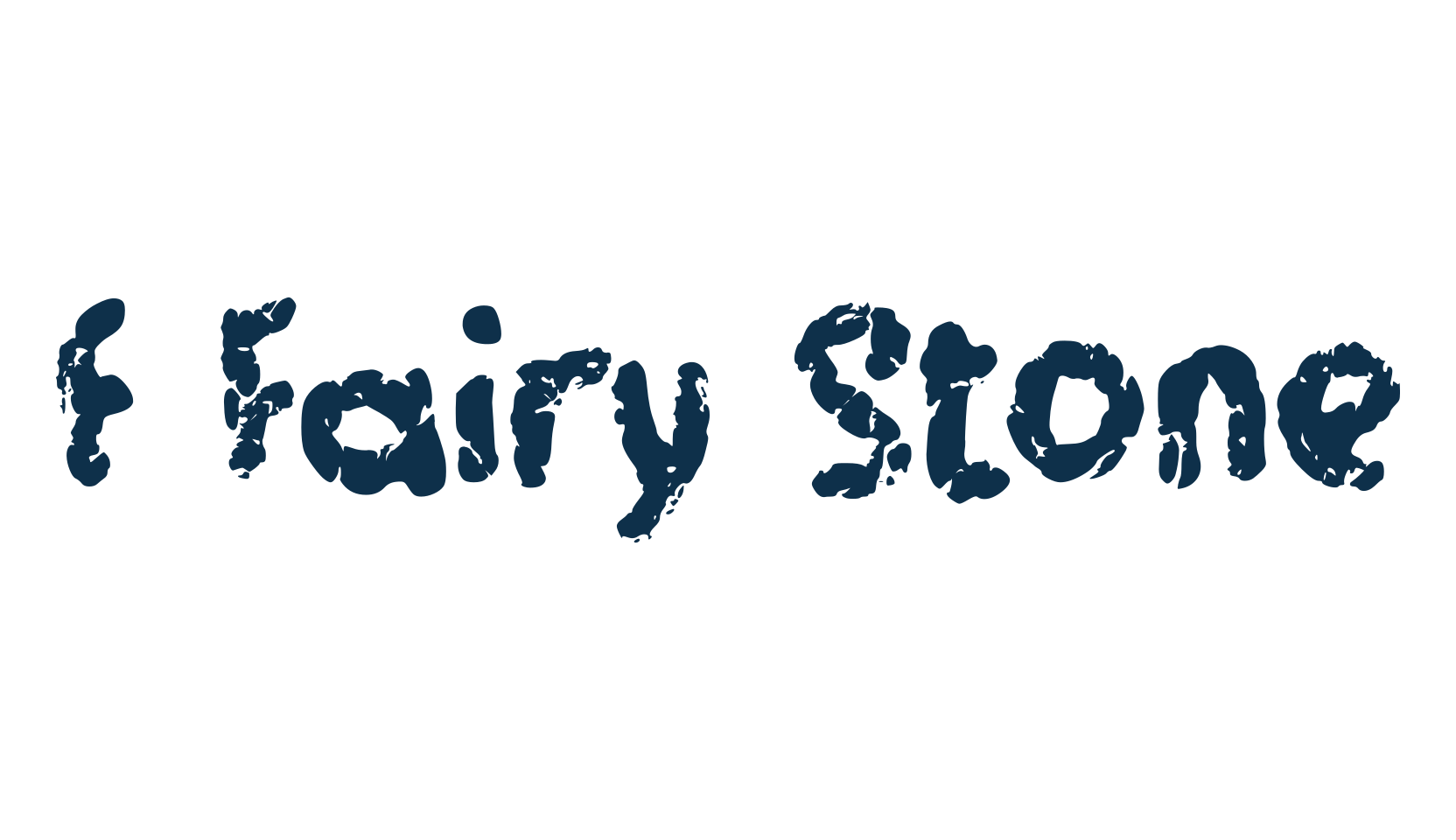 f Fairy Stone, fancy destroy decorative font preview