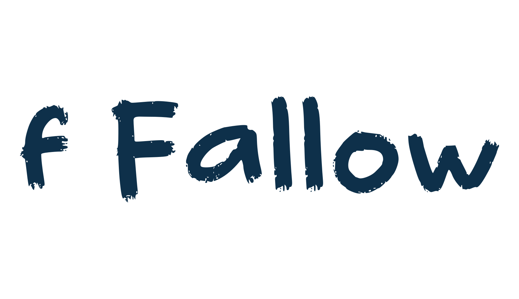 f Fallow, script brush fancy decorative calligraphy font preview