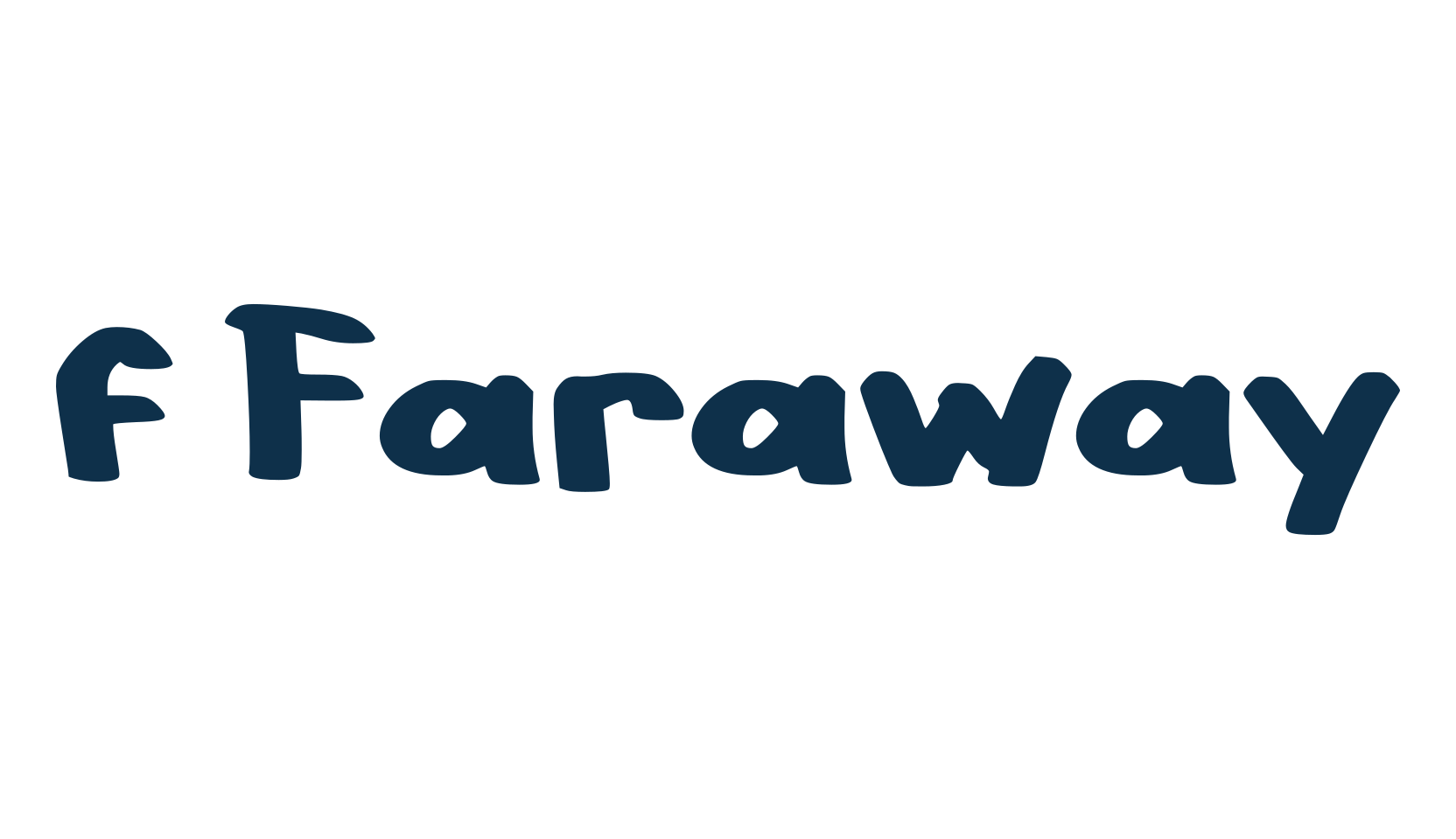 f Faraway, script handwritten fancy decorative calligraphy font preview