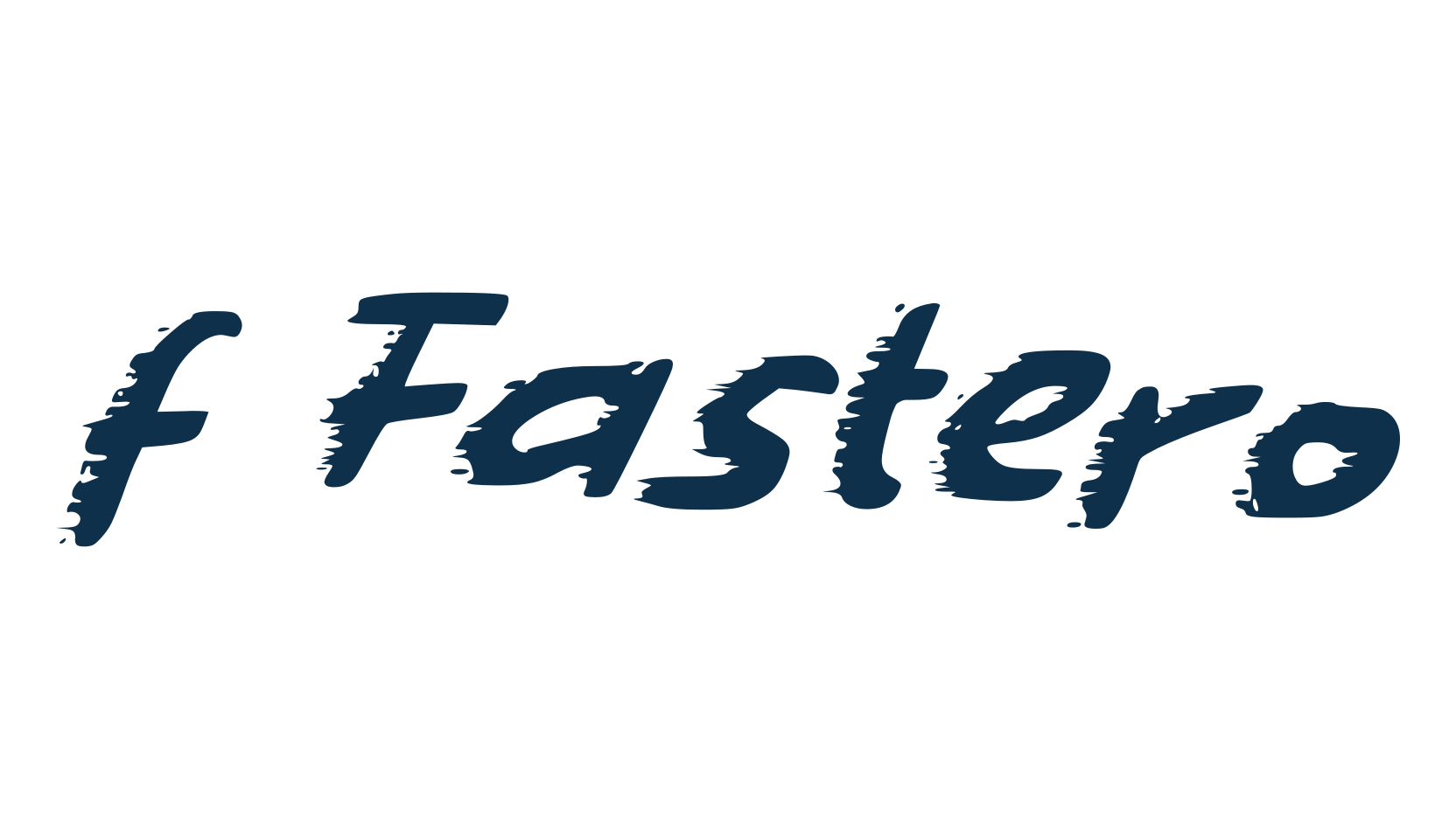 f Fastero, trash font preview