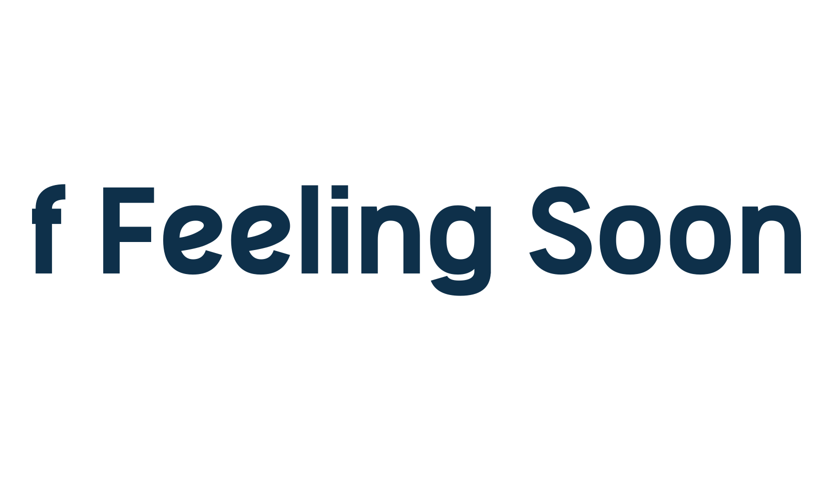 f Feeling Soon, basic sans serif font preview