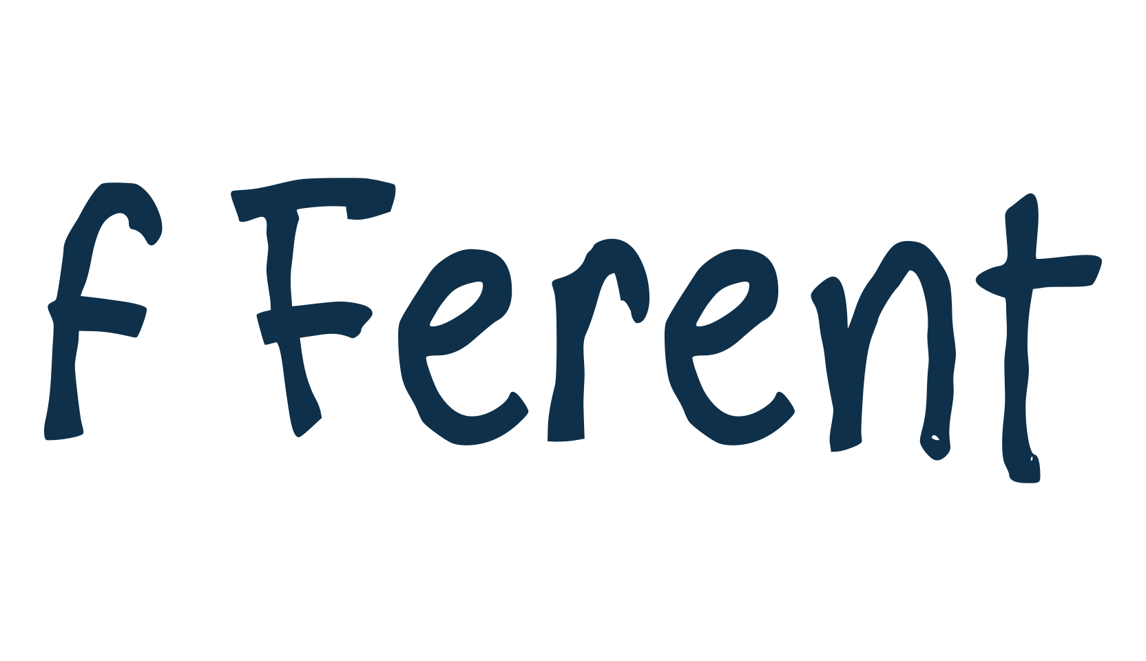 f Ferent, various font preview