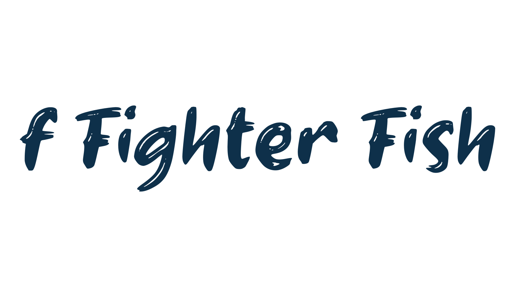 f Fighter Fish, script brush fancy decorative calligraphy font preview