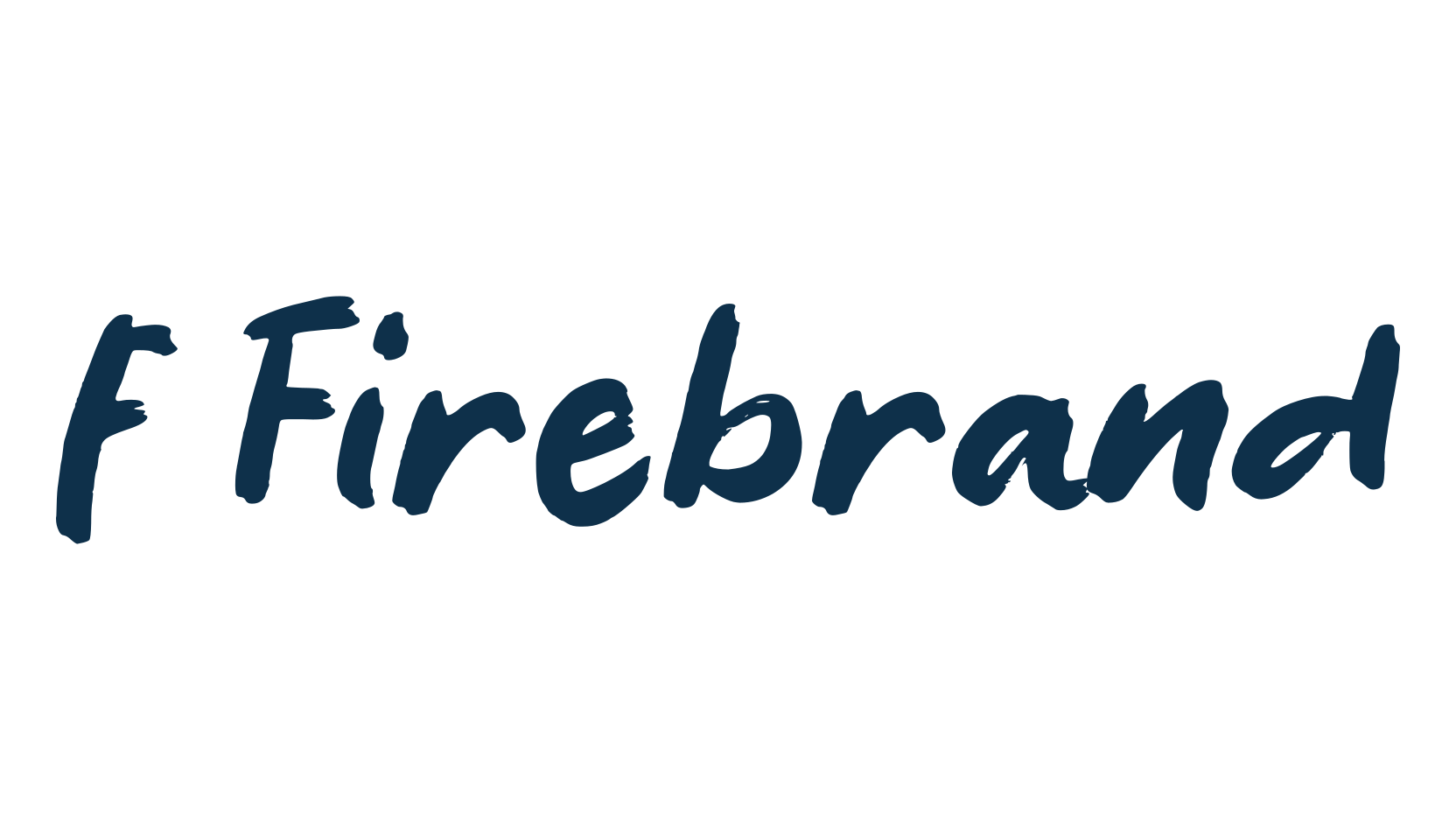 f Firebrand, brush font preview