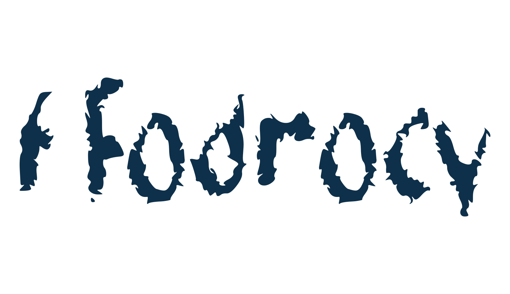 f Fodrocy, trash font preview
