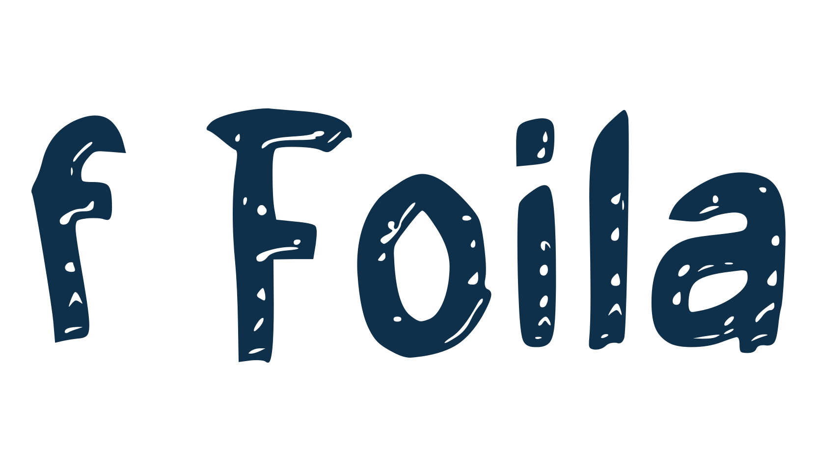 f Foila, fancy various decorative font preview