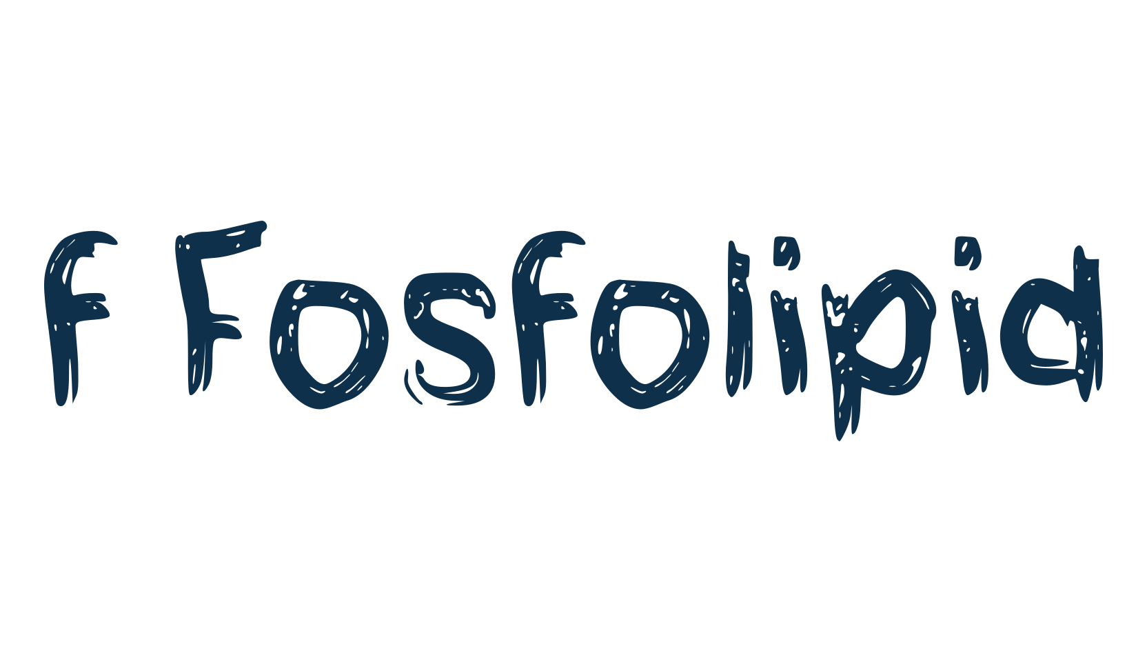 f Fosfolipid, script brush fancy decorative calligraphy font preview