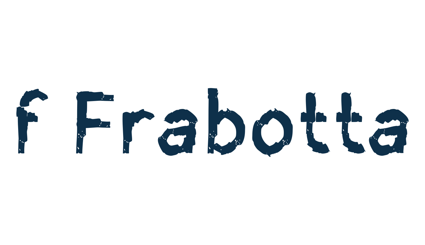 f Frabotta, fancy eroded decorative font preview