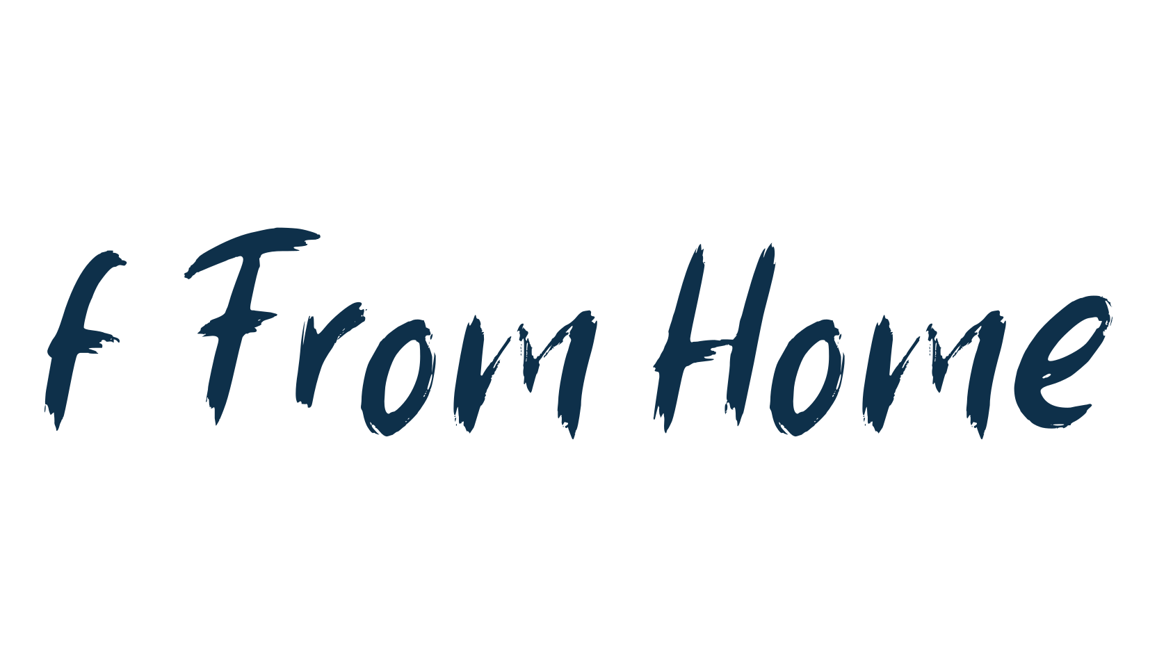 f From Home, script brush fancy decorative calligraphy font preview