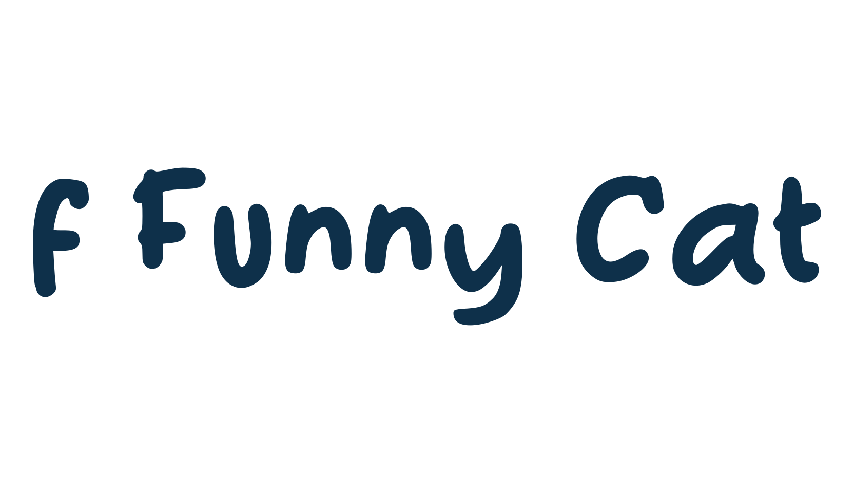 f Funny Cat, script handwritten fancy decorative calligraphy font preview