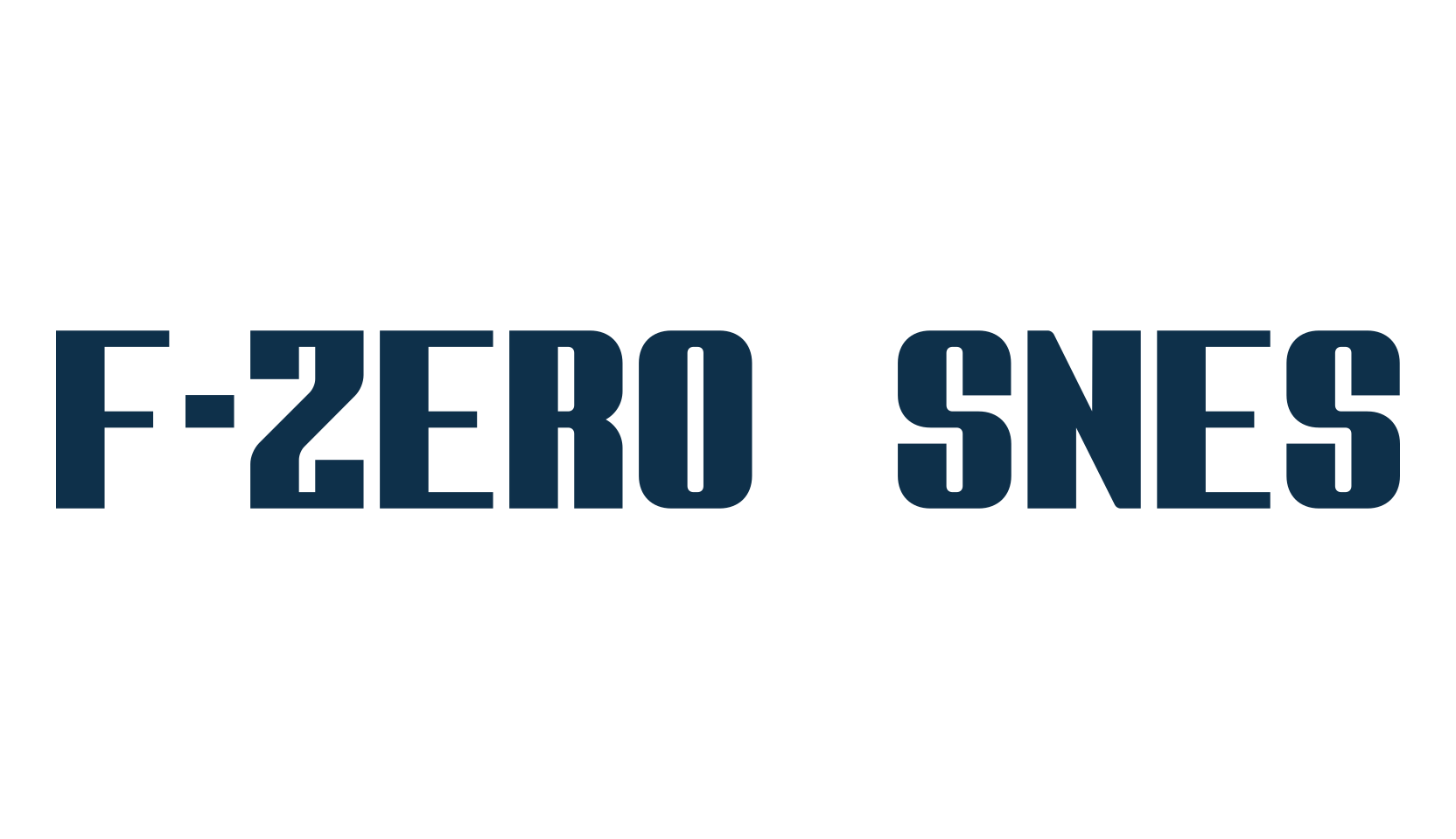 F-Zero SNES, fancy various techno sci-fi font preview
