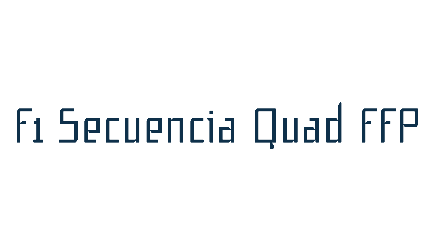 F1 Secuencia Quad FFP, square font preview