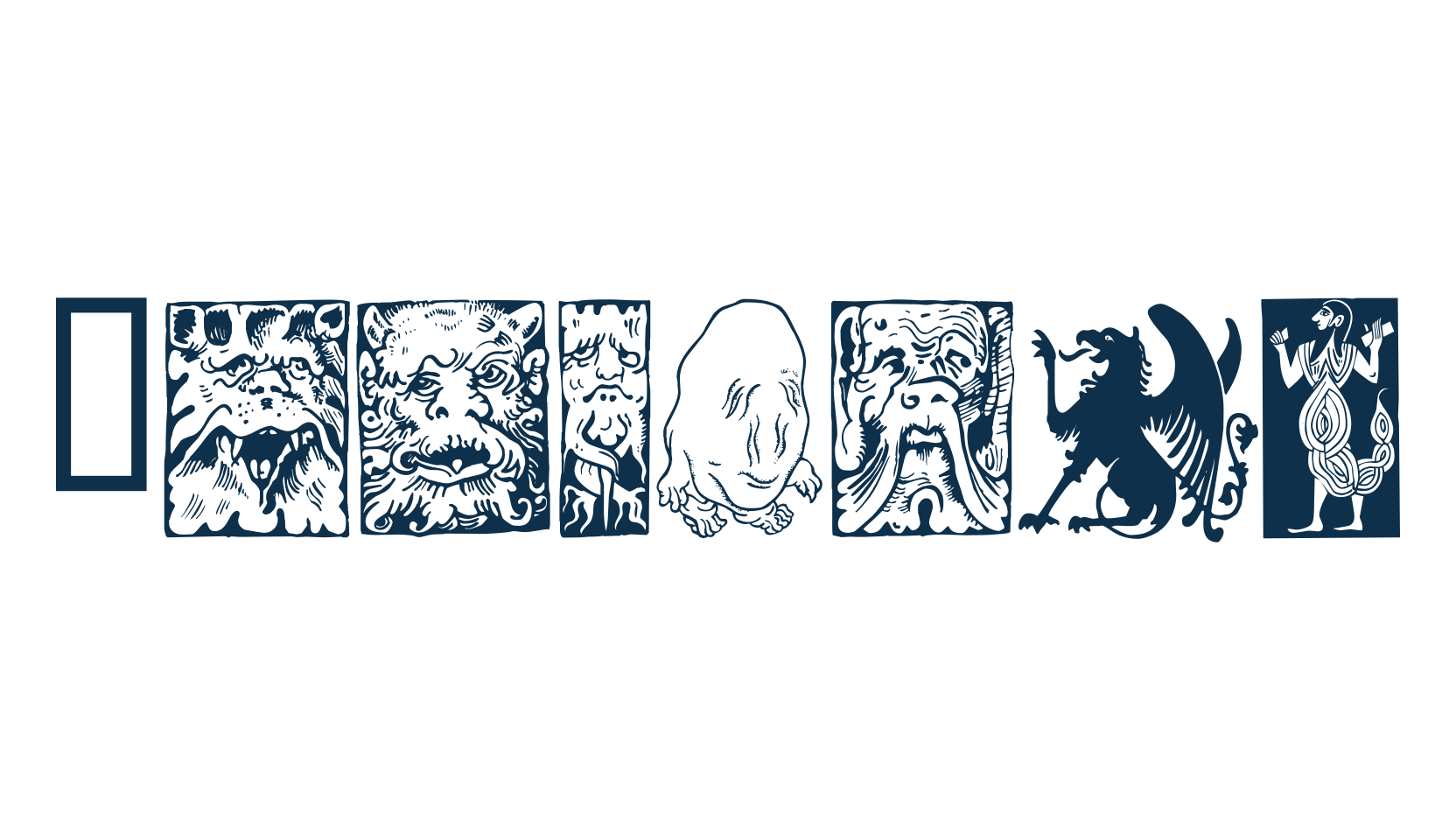 Fabeldyr, display market font preview