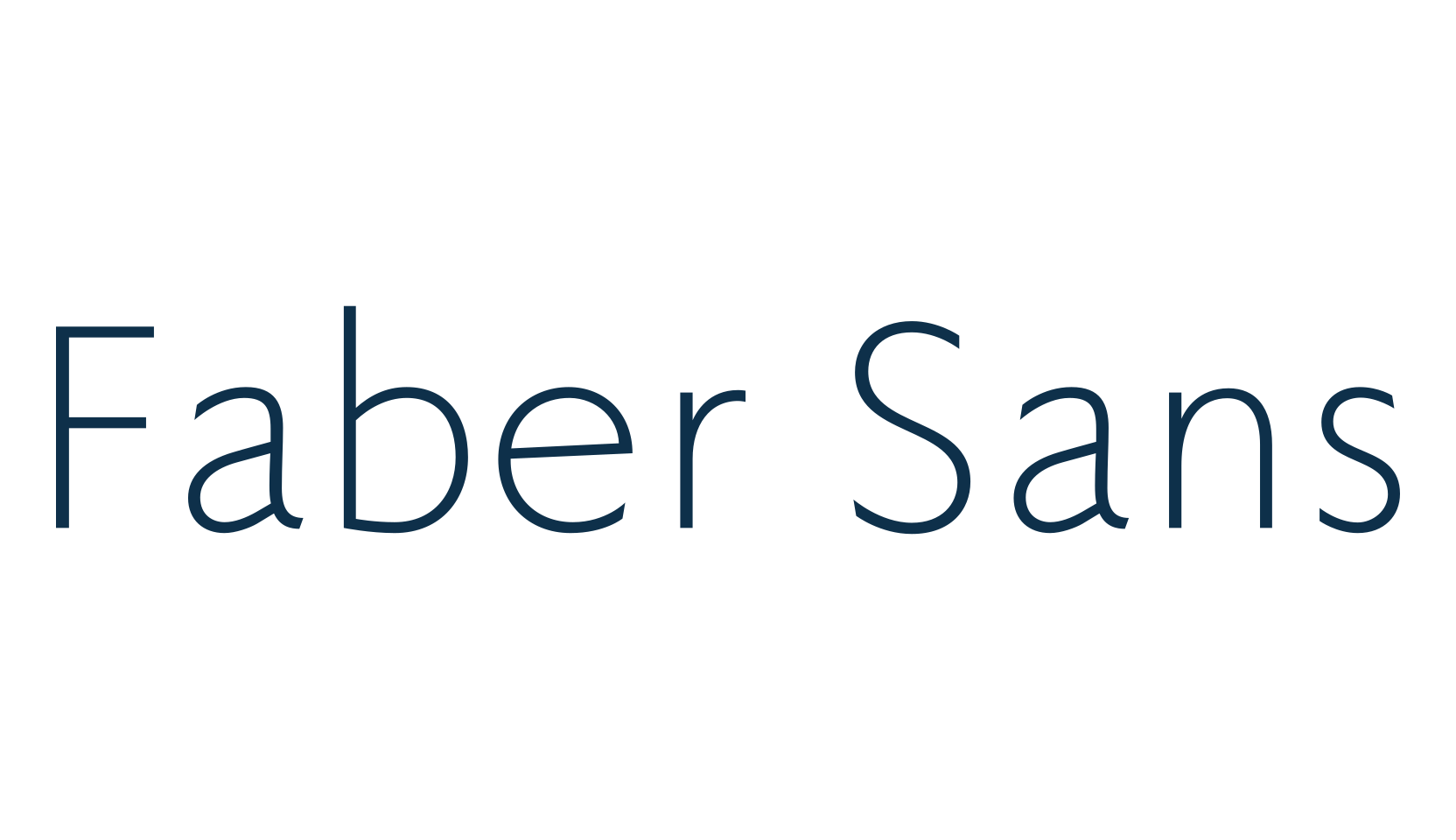 Faber Sans, sans serif font preview