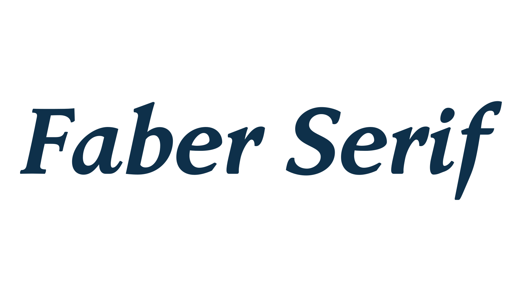 Faber Serif, basic serif font preview