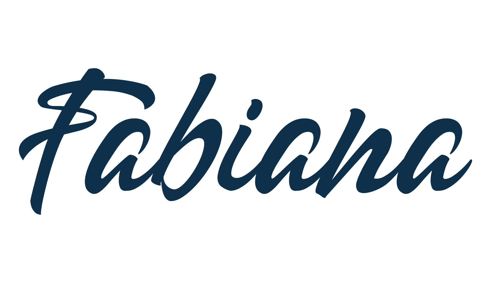 Fabiana, script handwritten fancy decorative calligraphy font preview