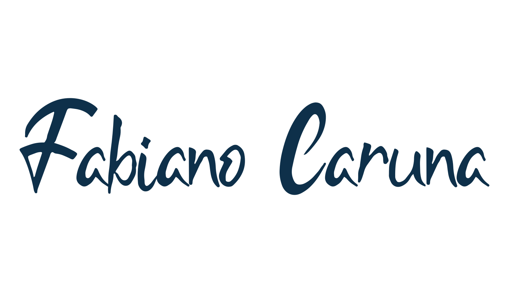 Fabiano Caruna, fancy various decorative script calligraphy font preview