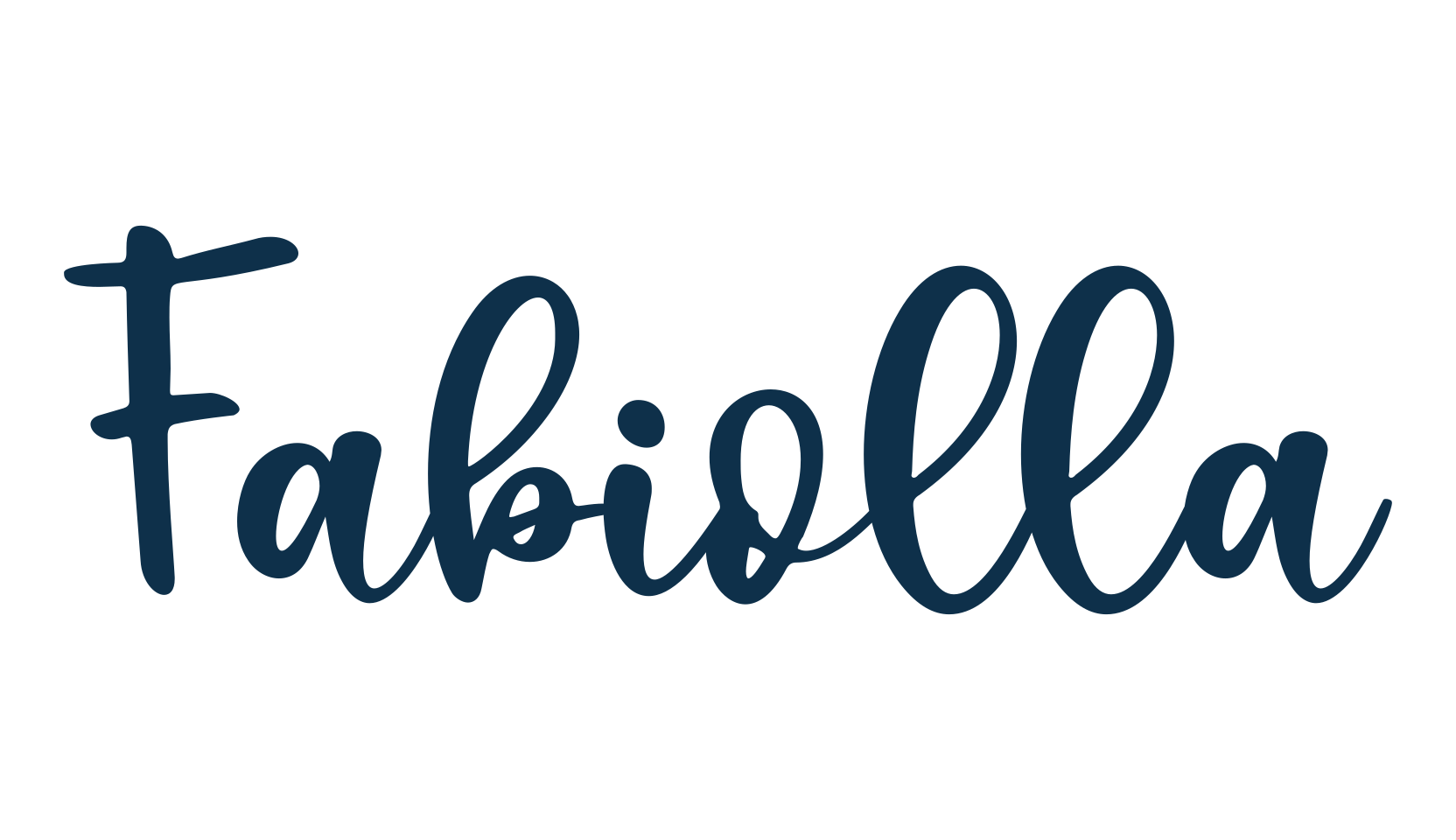 Fabiolla, script handwritten fancy decorative calligraphy font preview