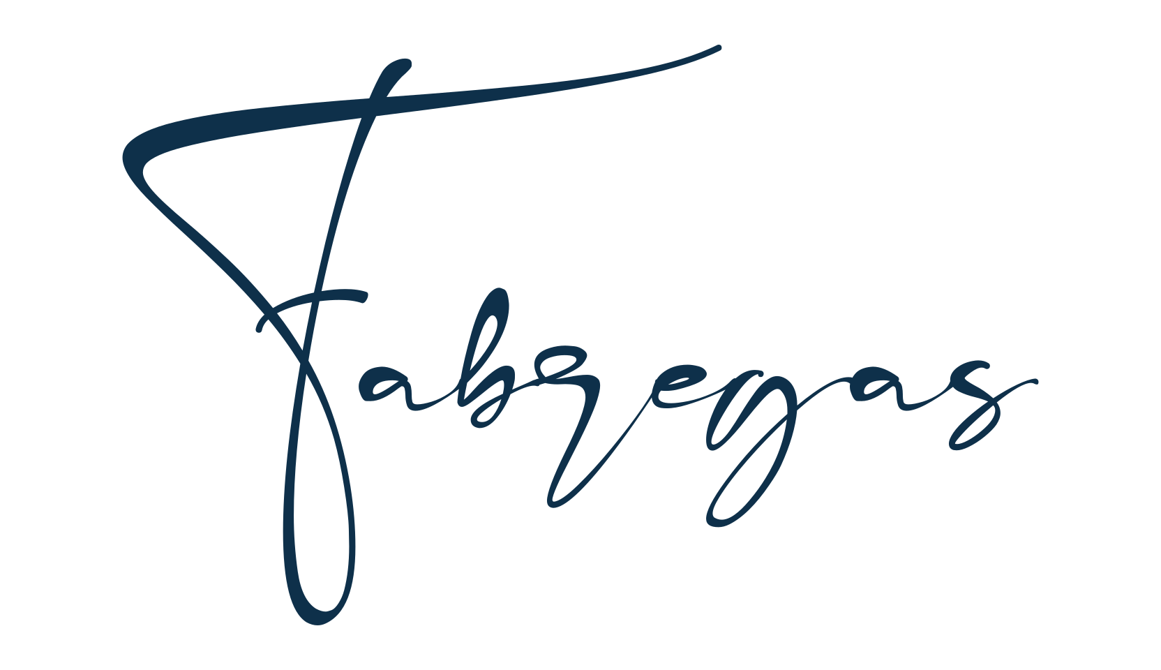 Fabregas, handwriting font preview