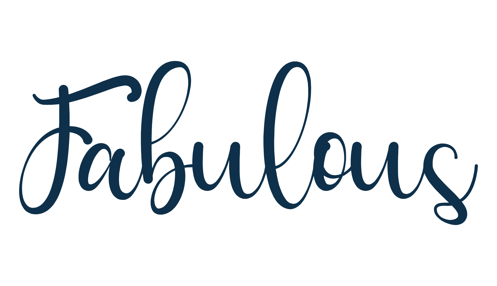 Fabulous (fabulous-5), calligraphy font preview