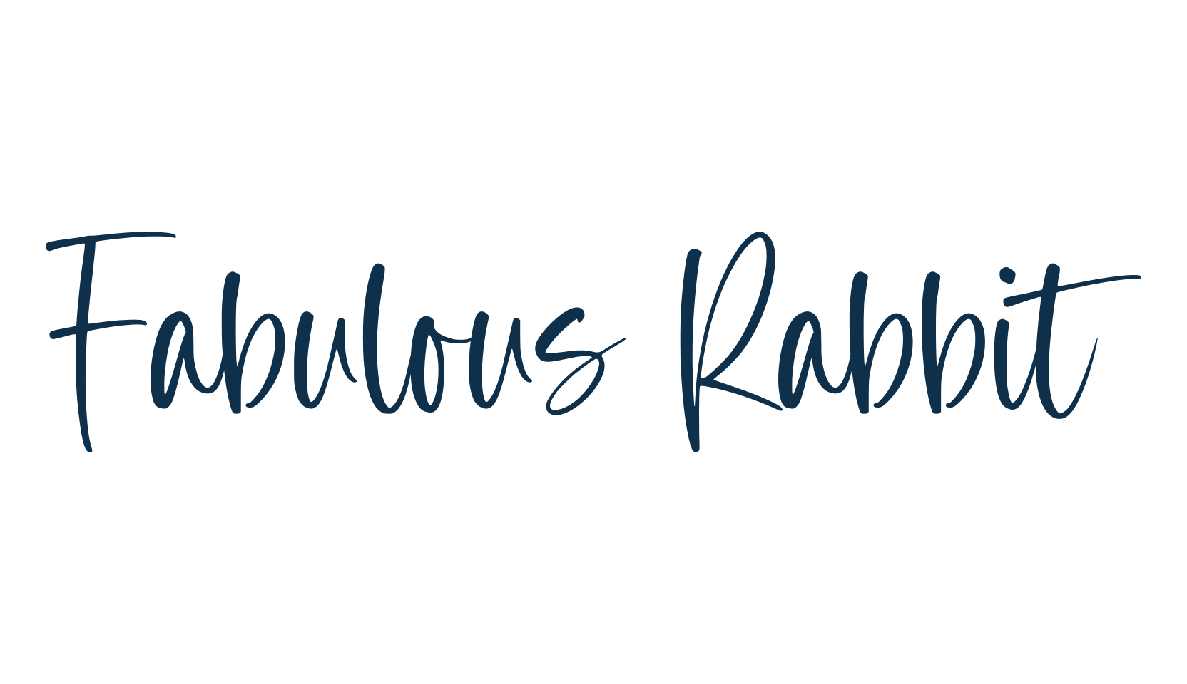 Fabulous Rabbit, script handwritten fancy decorative calligraphy font preview