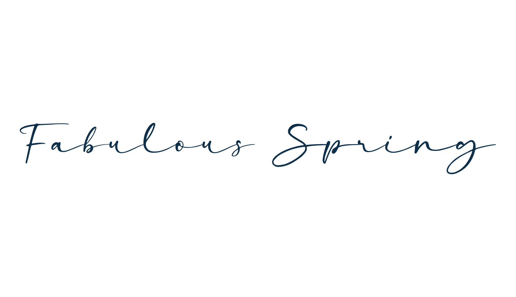 Fabulous Spring, script handwritten fancy decorative calligraphy font preview